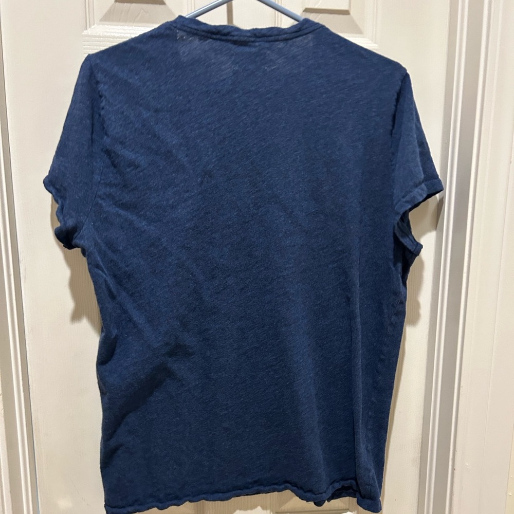 Lou & Grey Blue V-Neck Tee - Picture 3 of 3